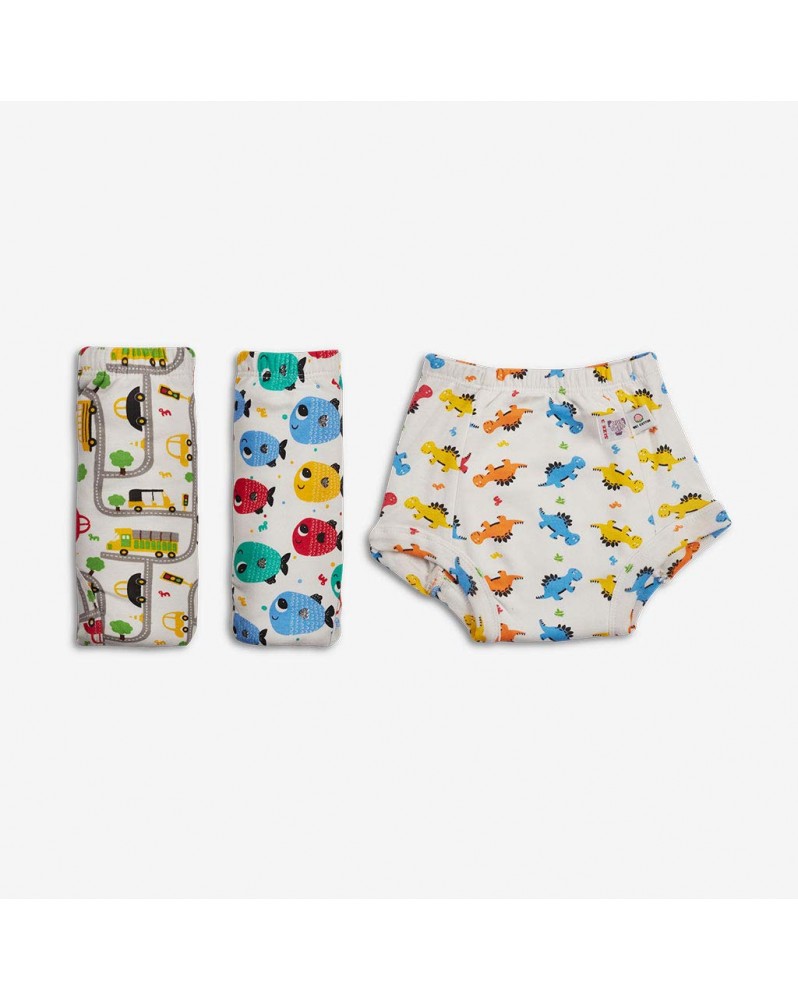 Buy SuperBottoms Padded Underwear - Potty Training Pants For Babies/  Toddlers/ Kids, 100% Cotton, Semi Waterproof, Pull Up Trainers For Girls &  Boys, Size 3, Explorer Online at Best Price of Rs 749 - bigbasket